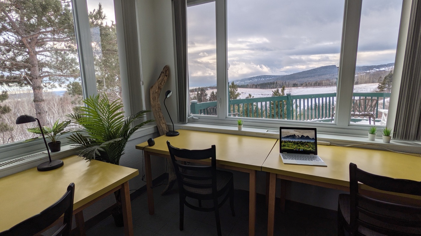Espace coworking avec vue